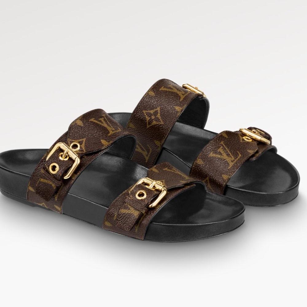 Louis Vuitton Bom Dia Flat Mule Sandal size 38.5 (8.5)